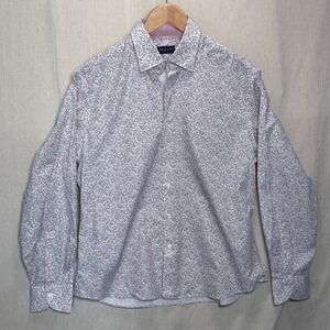 Proper Cloth Men's Mosaic Print Shirt, Custom Shirt XL - Geometric, Long Sleeve